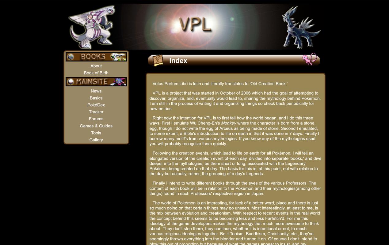 Vetus Partum Libri, a fanfic by PLDH (May 2012)